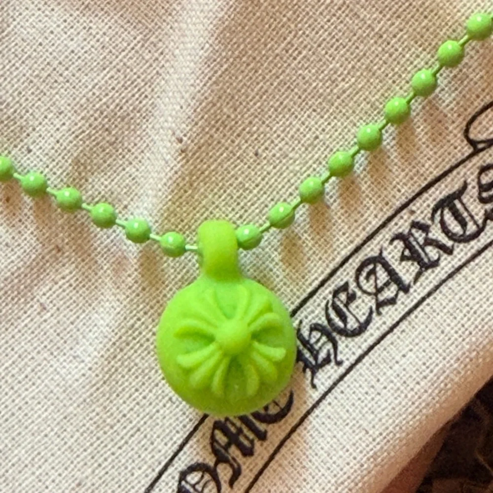 Chrome Hearts CrossBall Silicone Necklace Authentic with Certificated.